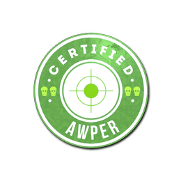 CS GO Sticker Certified AWPER