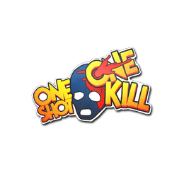 CS GO Sticker One Shot One Kill