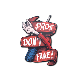 CS GO Sticker Pros Dont Fake