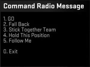 CSGO Command Radio Messages