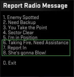 New Report Radio Messages