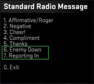 New Standard Radio Messages