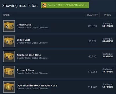 Steam Marketplace CS:GO Items