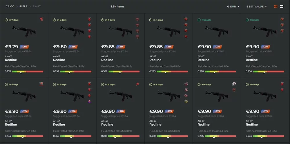 Ak-47 CSGO Skins under 10 dollars