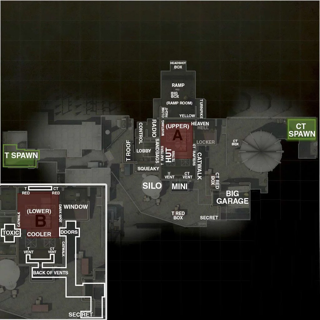 CS:GO Nuke Map Callouts
