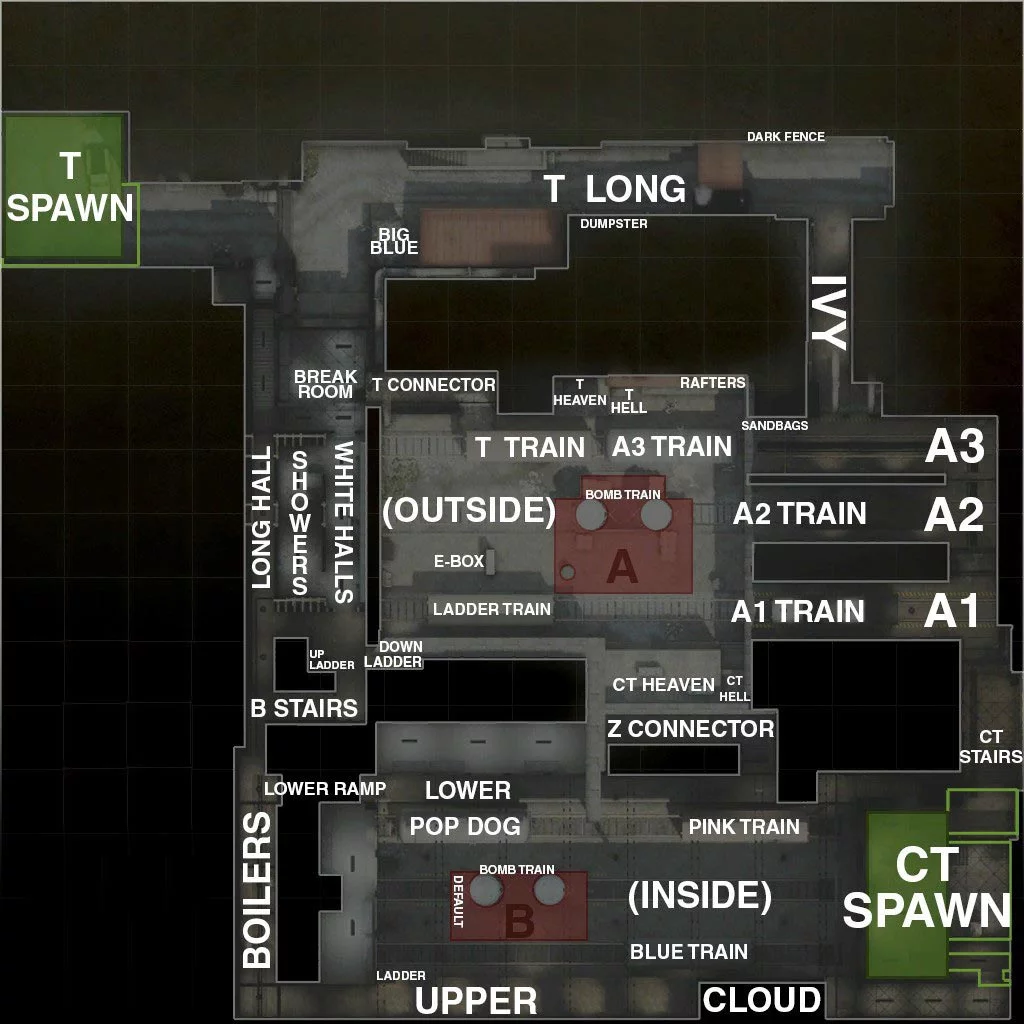 CS:GO Train Map Callouts